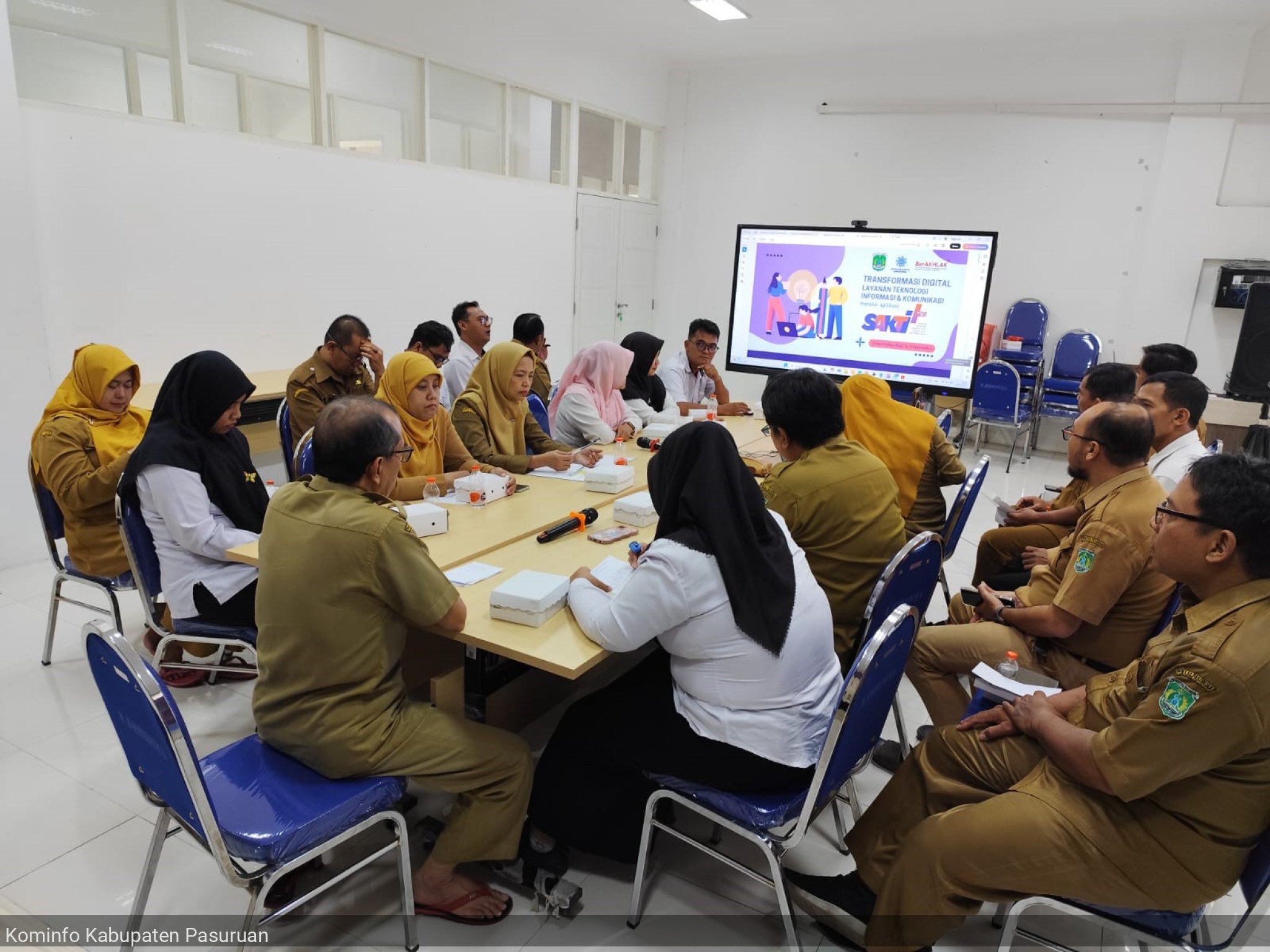 Koordinasi Digitalisasi Layanan TIK pada Aplikasi SAKTI oleh Dinas Kominfo Kabupaten Pasuruan